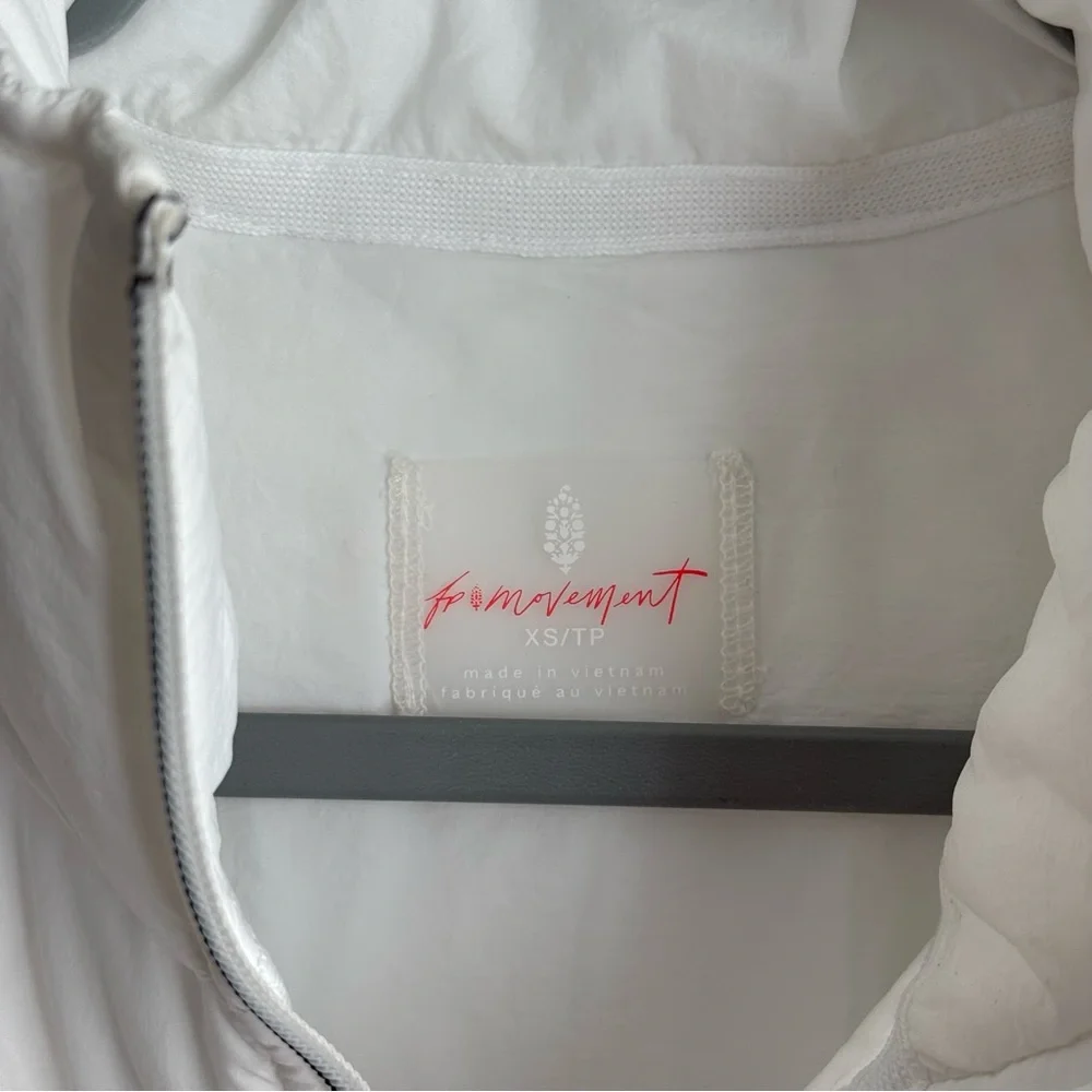 Free People White Quilted Puffer Jacket